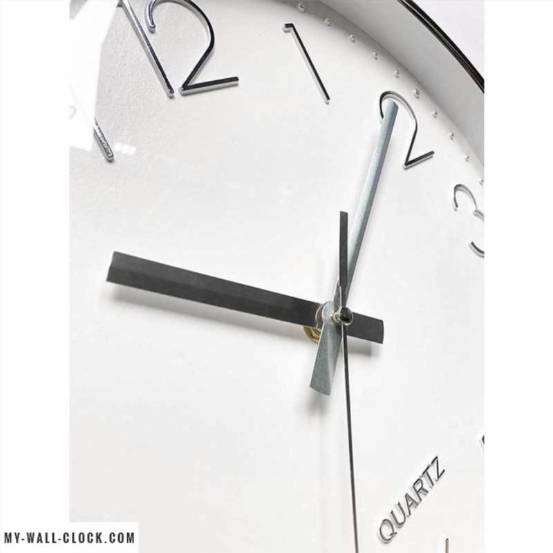 Modern Clock Silver Circle My Wall Clock