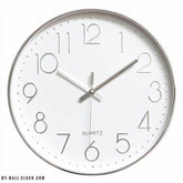 Modern Clock Silver Circle My Wall Clock