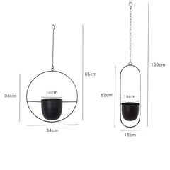 Modern Hanging Vase Holder My Wall Clock