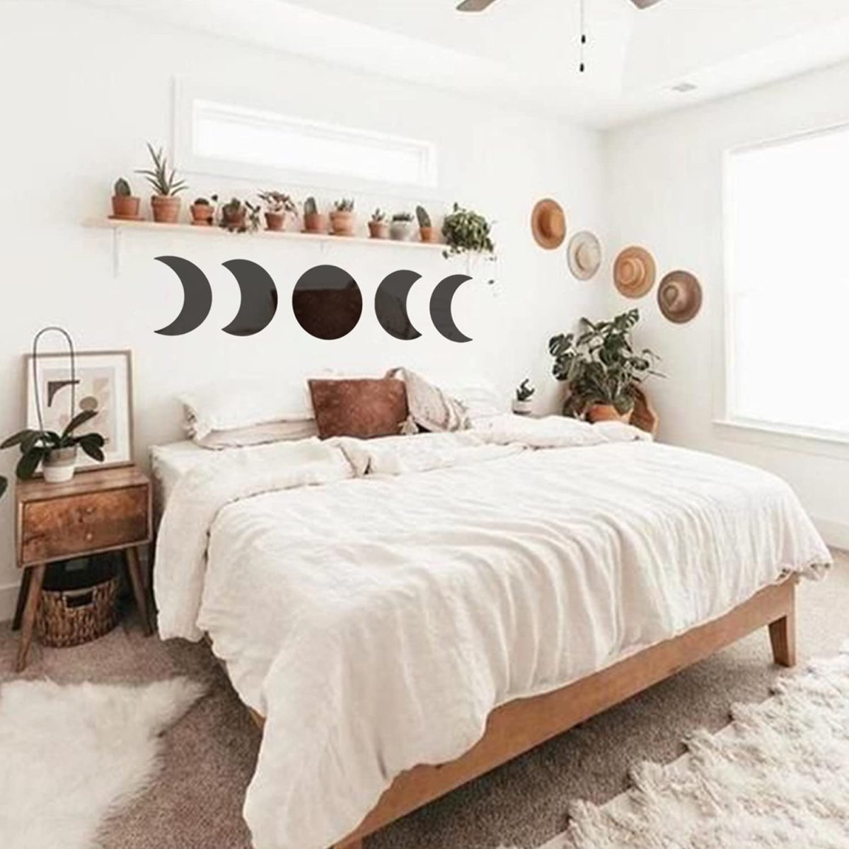 Moon Phase Mirror Set My Wall Clock