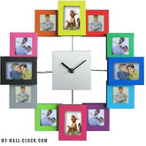 Multicoloured photo frame clock My Wall Clock