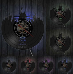Never Give Up LED Clock My Wall Clock