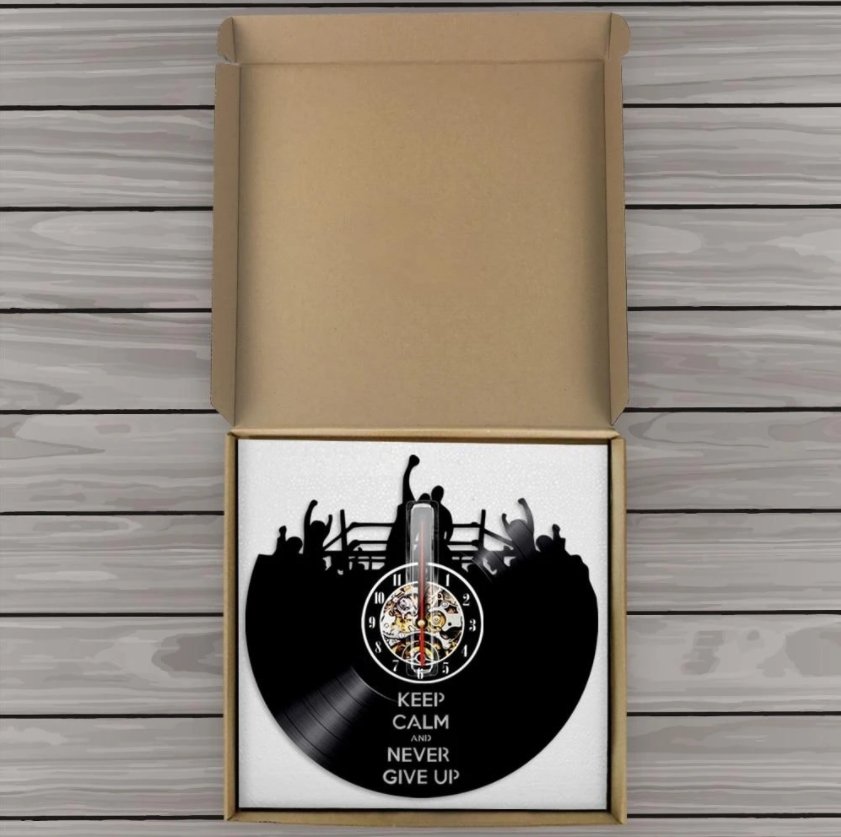 Never Give Up LED Clock My Wall Clock