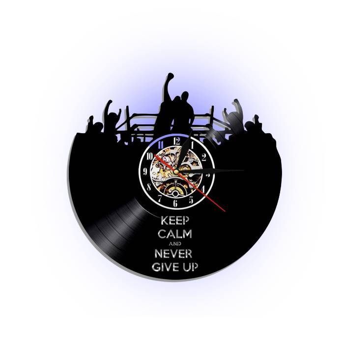 Never Give Up LED Clock My Wall Clock