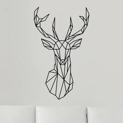 Origami Deer Wall Sticker My Wall Clock