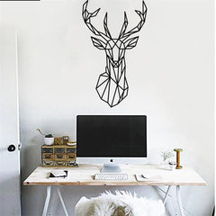 Origami Deer Wall Sticker My Wall Clock