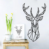Origami Deer Wall Sticker My Wall Clock