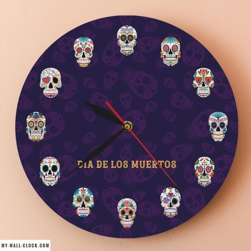 Original Clock Dia De Los Muertos My Wall Clock