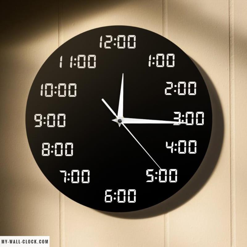 Original Clock Digital Numbers My Wall Clock