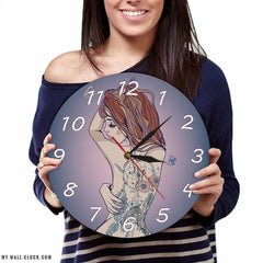 Original Girl Tattoo Clock My Wall Clock