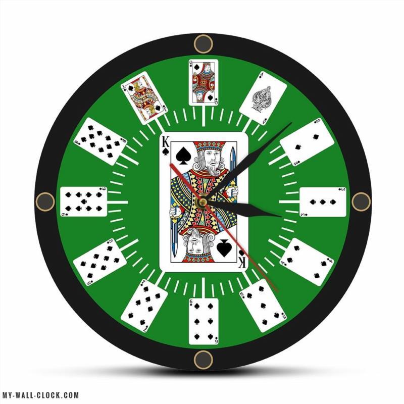Original Poker Clock My Wall Clock
