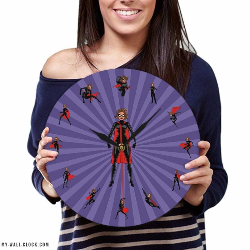 Original Super Mommy Clock My Wall Clock