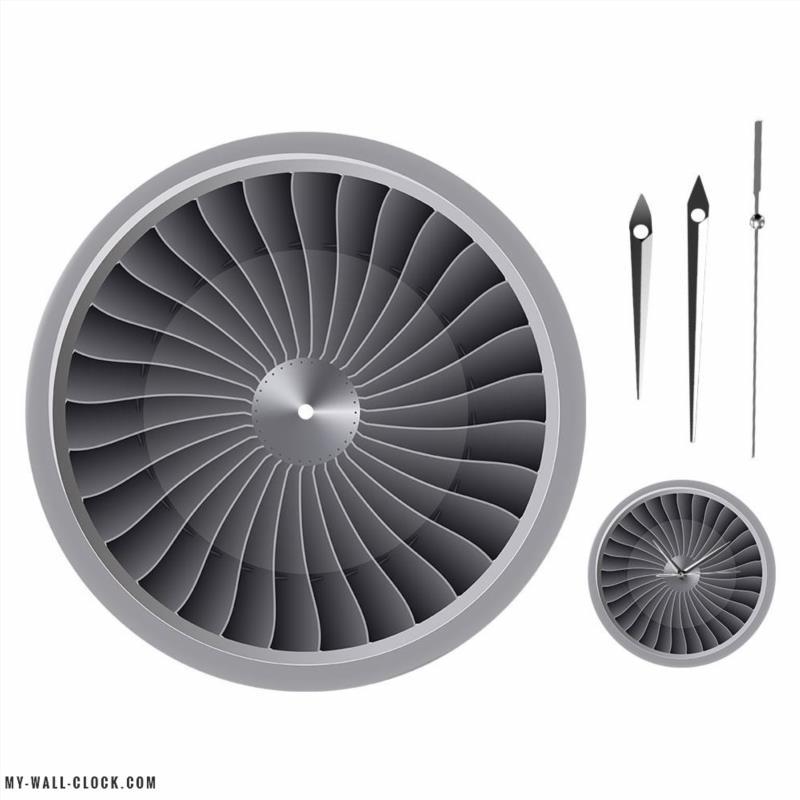 Original Turbine Design Clock My Wall Clock