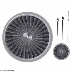 Original Turbine Design Clock My Wall Clock