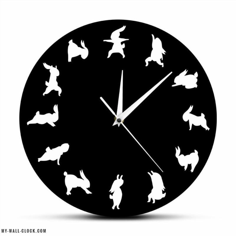 Original Yoga Rabbit Clock My Wall Clock