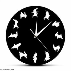 Original Yoga Rabbit Clock My Wall Clock