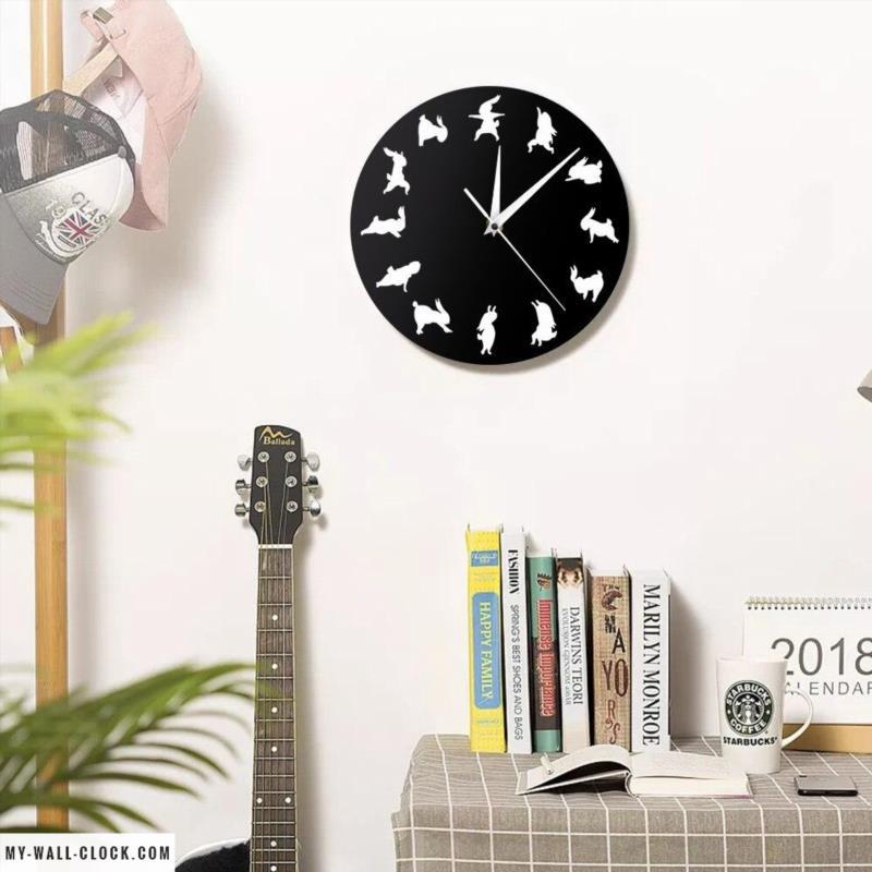 Original Yoga Rabbit Clock My Wall Clock