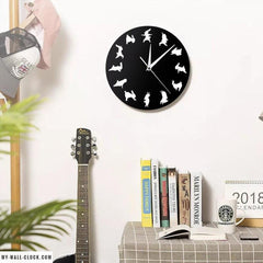 Original Yoga Rabbit Clock My Wall Clock