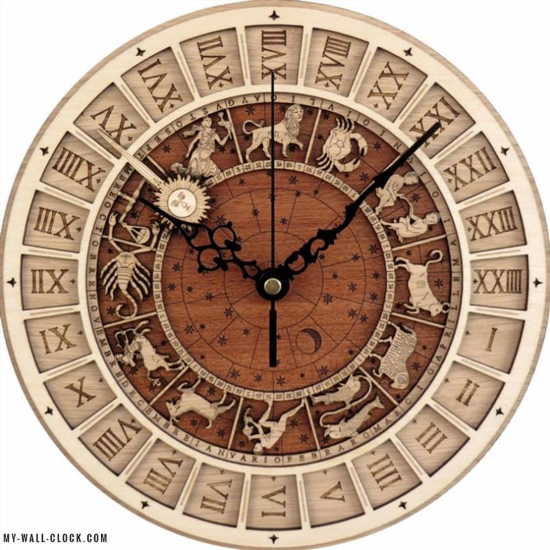 Original Zodiac Sign Clock My Wall Clock