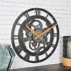Oxidized Gears Wall Clock My Wall Clock