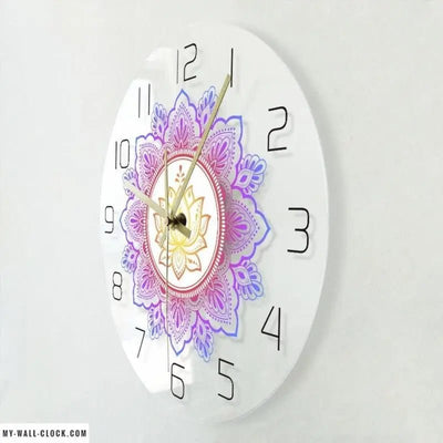 Pink Flower Wall Clock My Wall Clock