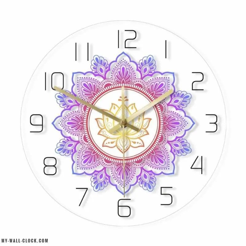 Pink Flower Wall Clock My Wall Clock