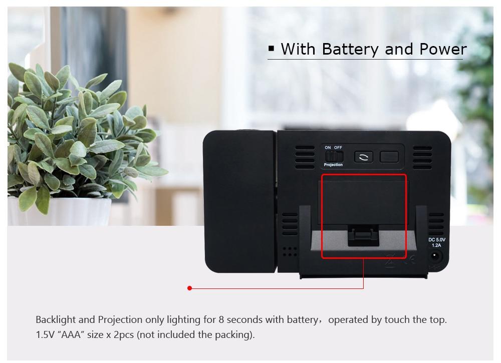 Projector Alarm Clock <br></br> Easy Travel My Wall Clock