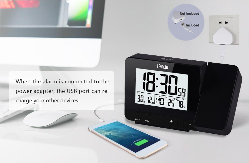 Projector Alarm Clock <br></br> Easy Travel My Wall Clock