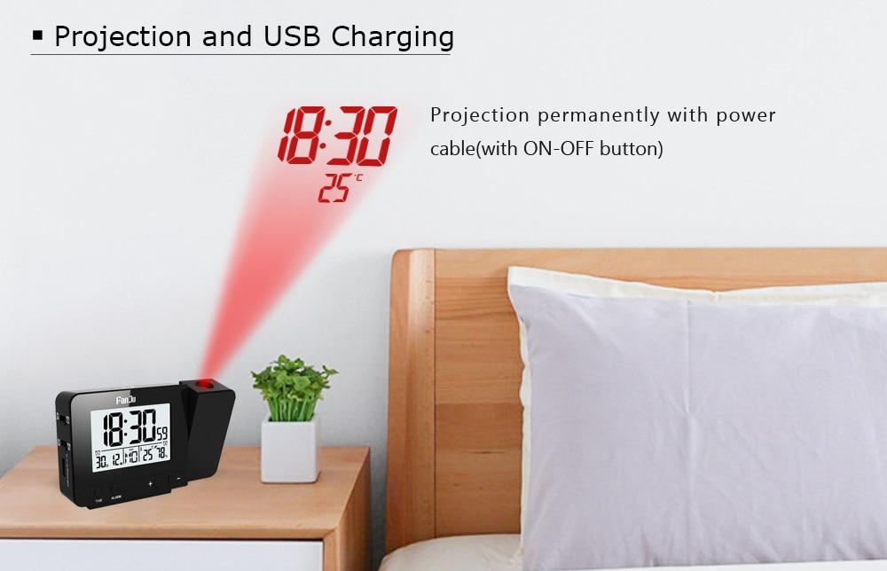 Projector Alarm Clock <br></br> Easy Travel My Wall Clock
