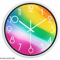 Rainbow Design Clock My Wall Clock