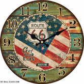 Road 66 Vintage Clock My Wall Clock
