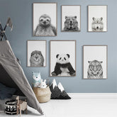 Scandinavian Animal Art Prints for Wall My Wall Clock