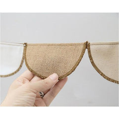 Scandinavian Decorative Wall Garland -Cotton Linen My Wall Clock