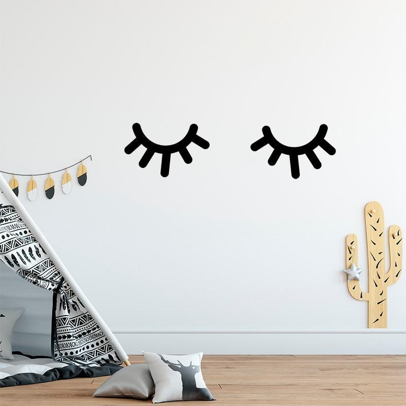 Scandinavian Eyelash Decor Wall My Wall Clock