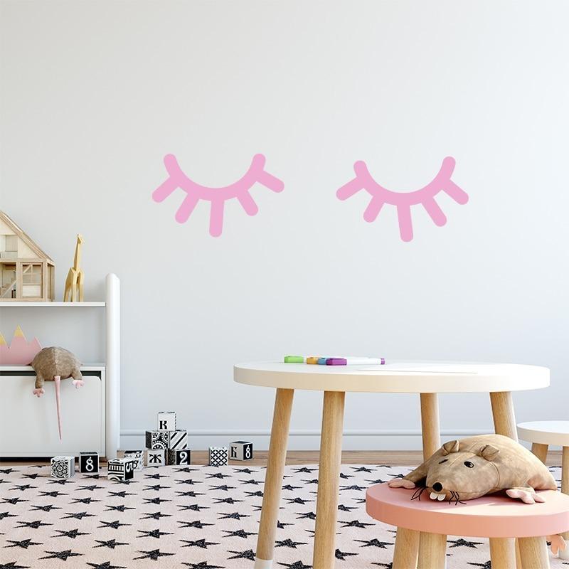 Scandinavian Eyelash Decor Wall My Wall Clock