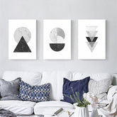 Scandinavian Geometric Wall Art My Wall Clock