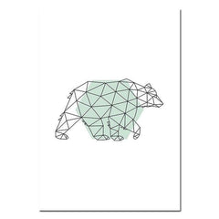 Scandinavian Graphic Design Canvas Art My Wall Clock