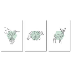 Scandinavian Graphic Design Canvas Art My Wall Clock