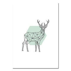 Scandinavian Graphic Design Canvas Art My Wall Clock