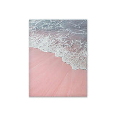 Scandinavian Pink Beach Wall Art My Wall Clock