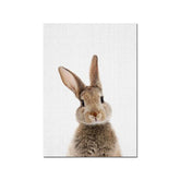 Scandinavian Rabbit Canvas Wall Art My Wall Clock