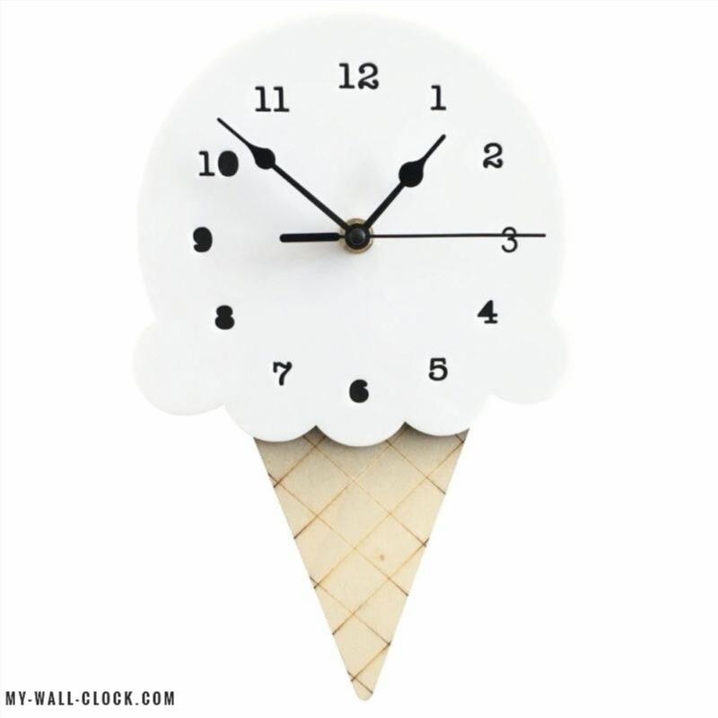 Small Ice Cream Cone Clock My Wall Clock