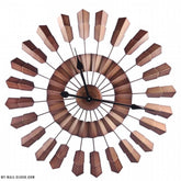 Steampunk Clock Metal Fins My Wall Clock