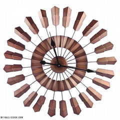 Steampunk Clock Metal Fins My Wall Clock