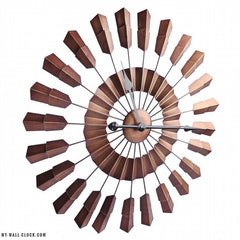 Steampunk Clock Metal Fins My Wall Clock