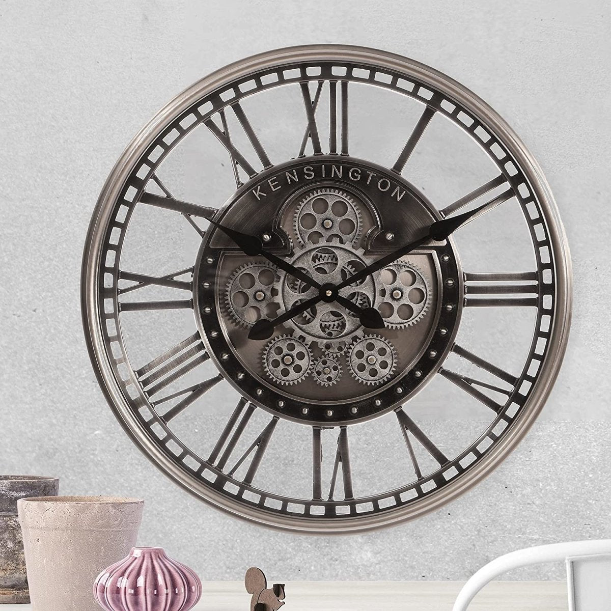 Steampunk Clock Moving Gears My Wall Clock
