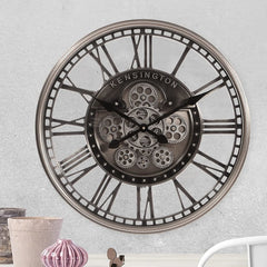 Steampunk Clock Moving Gears My Wall Clock