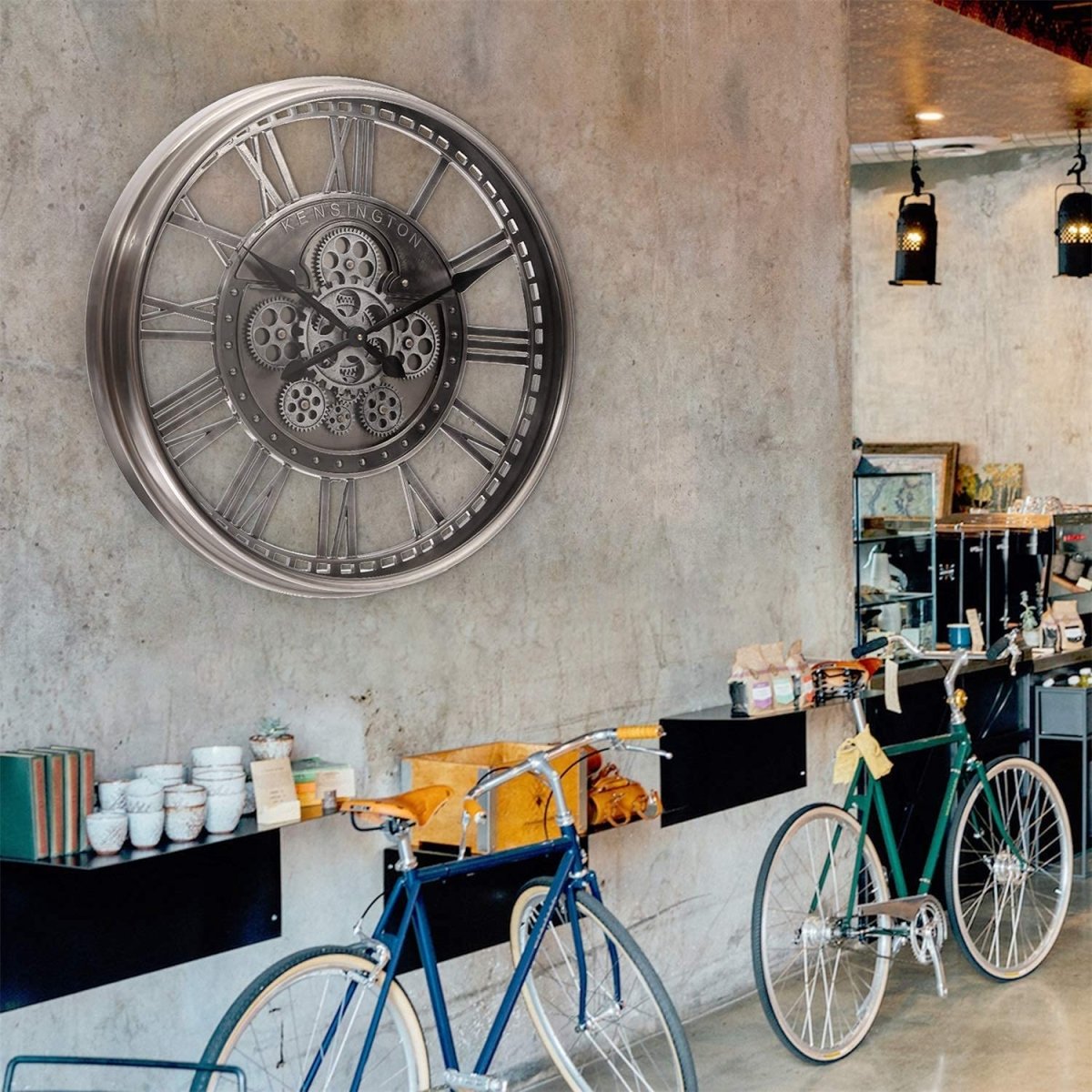Steampunk Clock Moving Gears My Wall Clock