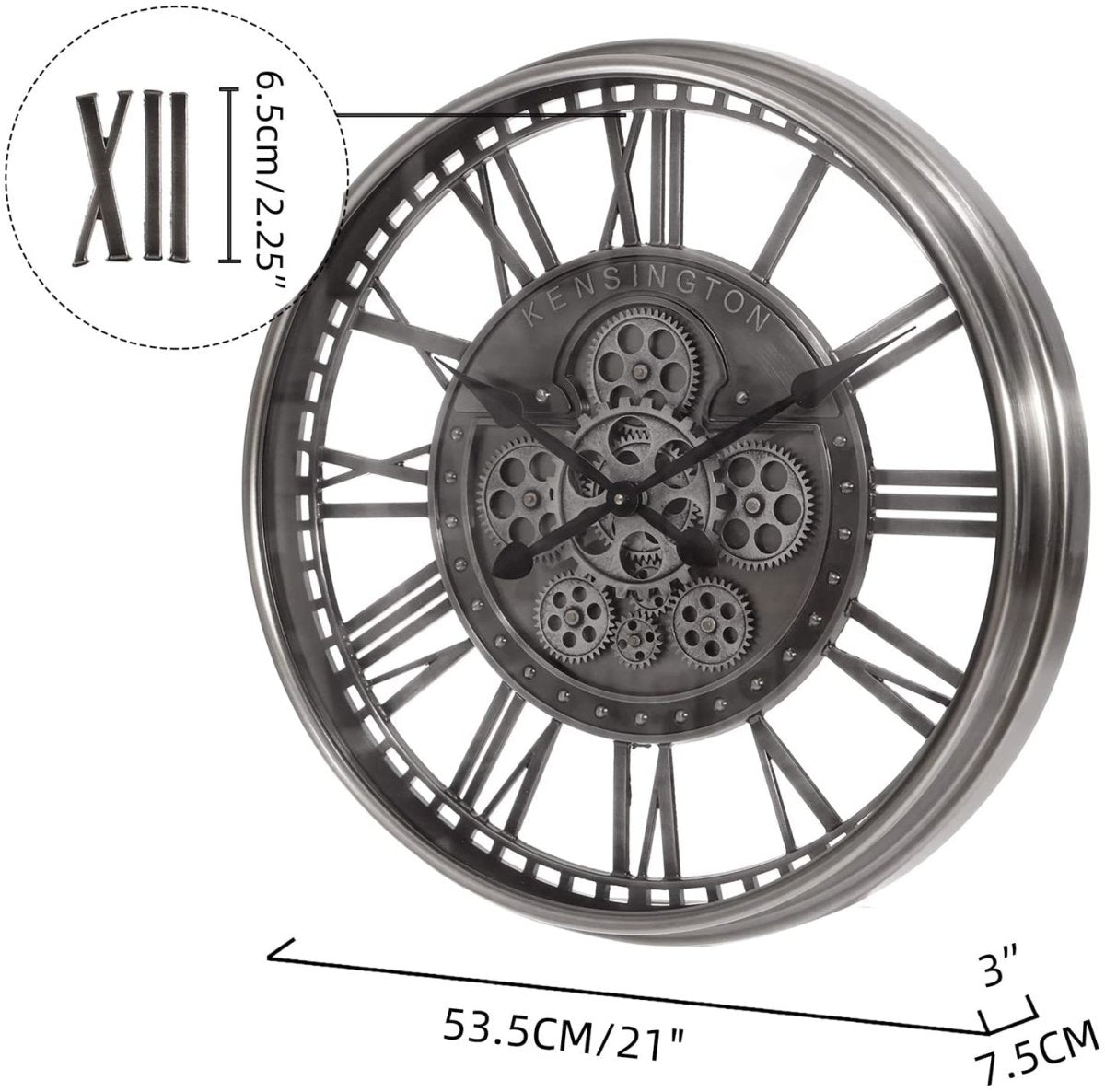 Steampunk Clock Moving Gears My Wall Clock