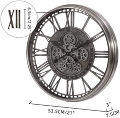 Steampunk Clock Moving Gears My Wall Clock
